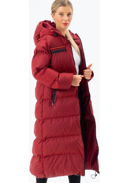 Z6756 Dewberry Bayan Şişme Kaban-Bordo fırsatları