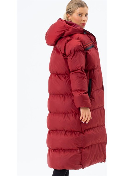 Z6756 Dewberry Bayan Şişme Kaban-Bordo indirimleri