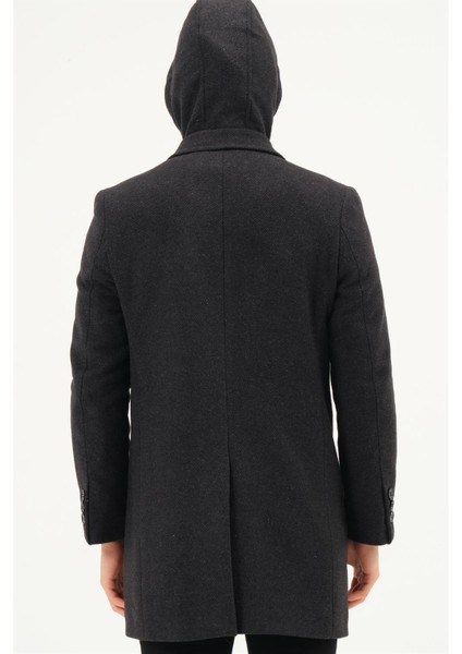 PLT8371 Dewbrry Erkek Palto-Diagonal Antrasıt fiyatları