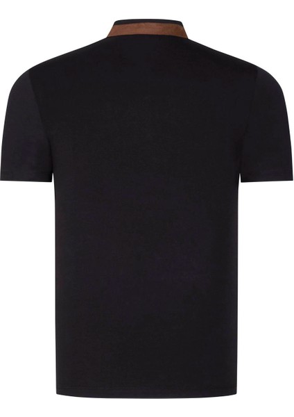 Ikili Set T8571 Dewberry Fermuarlı Erkek T-Shırt-Siyah-Bordo modelleri