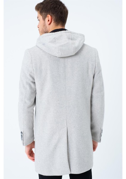 Battal Palto Desenli Bej Uzun Kollu %70 Yün %30 Polyester Erkek Midi Kaban fiyatları