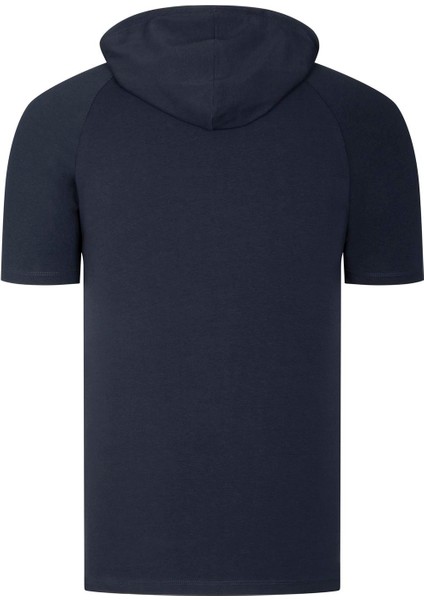 Ikili Set T8570 Dewberry Kapşonlu Erkek T-Shırt-Lacivert- Sax modelleri