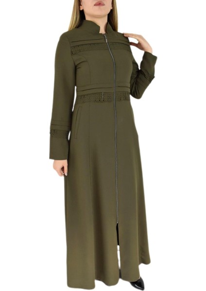 Kadın Fermuarlı Ferace BGL-P3046