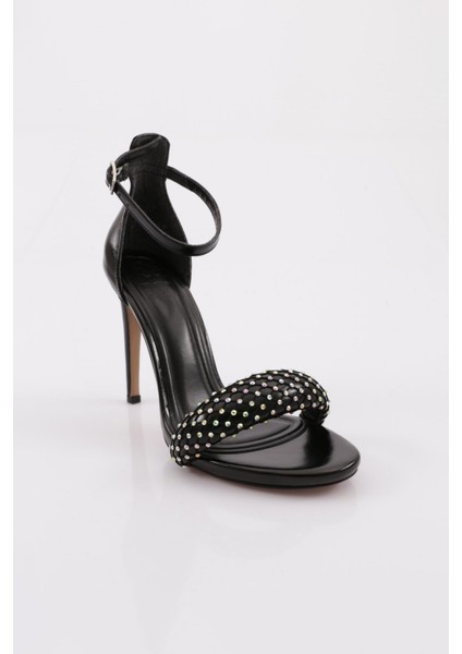 2040 Kadin File Detayli Taş Işli Topuklu Ayakkabi fiyatları