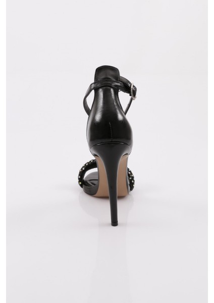 2040 Kadin File Detayli Taş Işli Topuklu Ayakkabi fırsatları