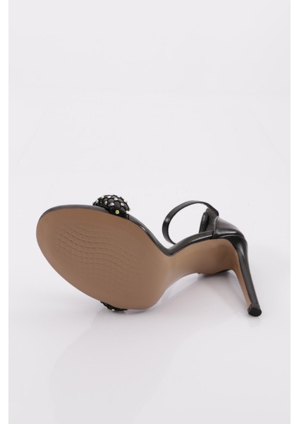 2040 Kadin File Detayli Taş Işli Topuklu Ayakkabi indirimleri