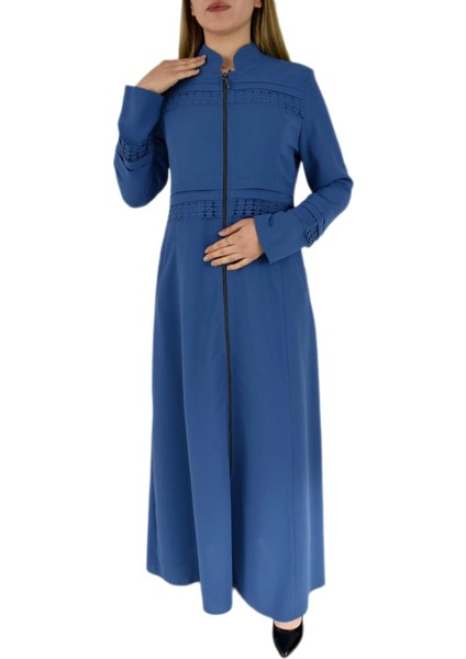 Kadın Fermuarlı Ferace BGL-P3046