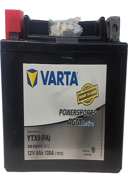 Ytx9 (Fa) 8AH Varta Kuru Tip Motosiklet Aküsü