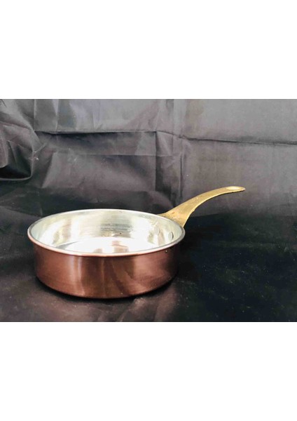 Bakır Kulplu Sos Tavası 11 cm
