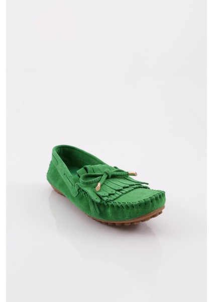 K118 Kadin Püskül Detayli Loafer Ayakkabi