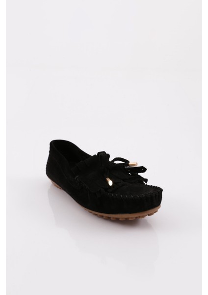 K118 Kadin Püskül Detayli Loafer Ayakkabi