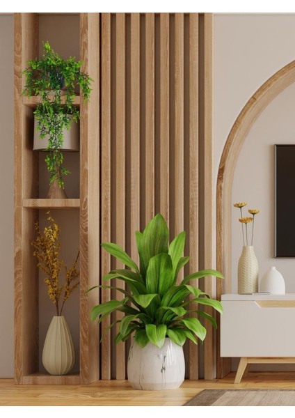 Yapay Çiçek Siyah Saksıda Sarkan TY60 Yeşil Bitki Yapay Sarmaşık 60CM