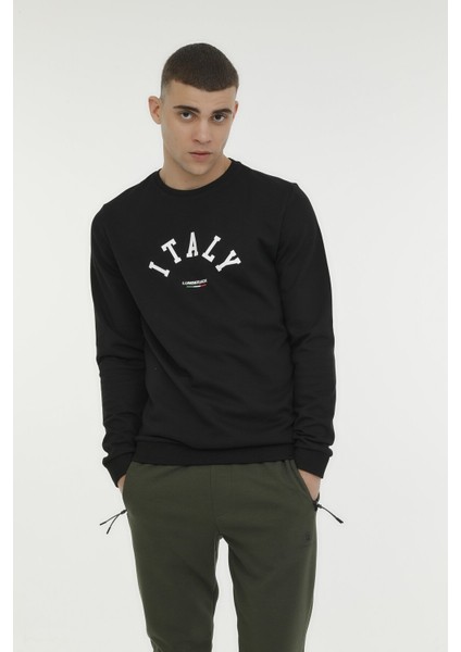 ml Robert 16ITLY72 3fx Siyah Erkek Sweatshirt