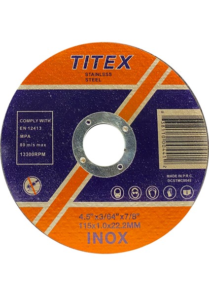 Inox Kesici 115X1X22 mm