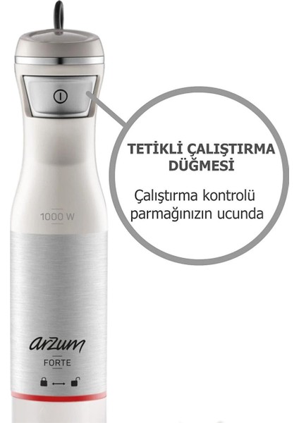 AR1157 Forte Multi 1000 W Blender Seti Beyaz