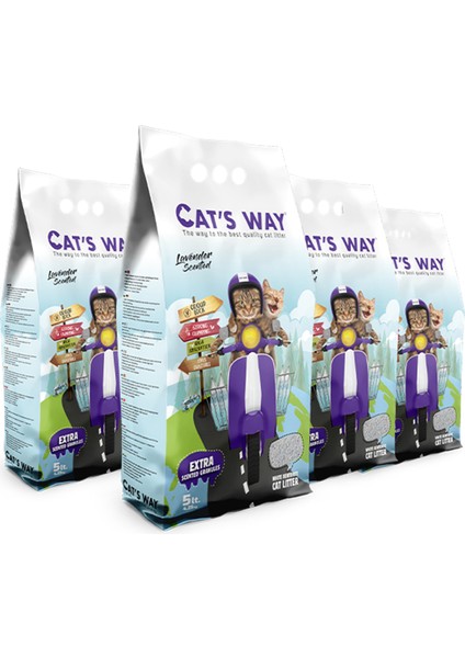 Lavanta Kokulu Kedi Kumu (5L. x 4Adet)