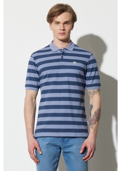 Wrangler Erkek Mavi Polo Tişört