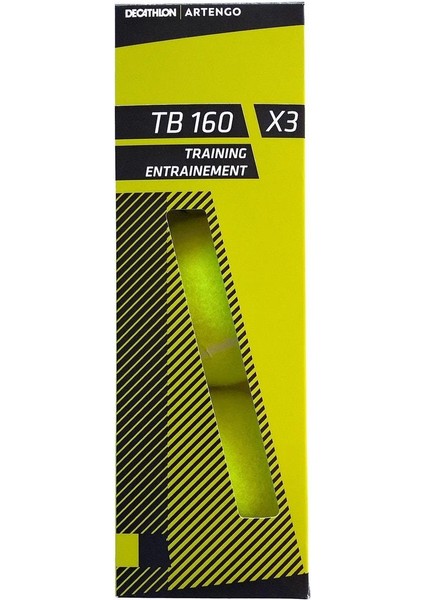 Artengo Tenis Topu - 3 Adet - Sarı - TB160