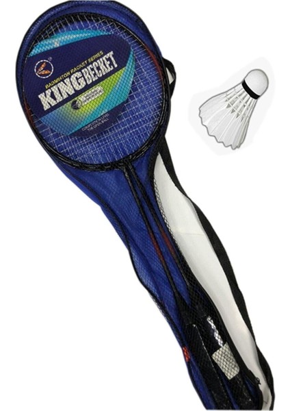 Çantalı Pro Badminton Seti 2 Adet Badminton Raketi 1 Adet Badminton Topu Pro Badminton