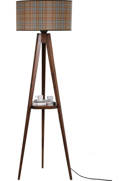 Sehbalı Tripod Lambader Ceviz Silindir 02 Abajurlu fiyatları