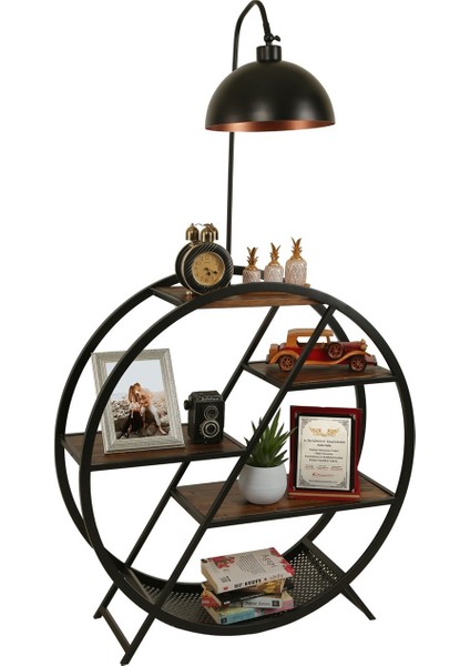 Plüton Ceviz Lambader Retro 3 Başlıklı