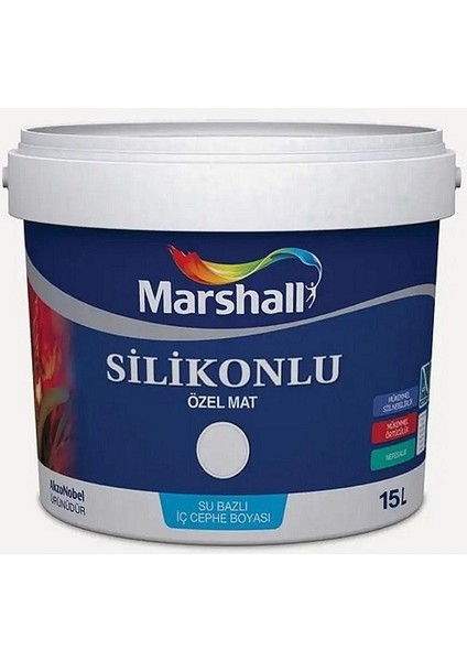 Silikonlu Özel Mat 15 Lt Bm Baz