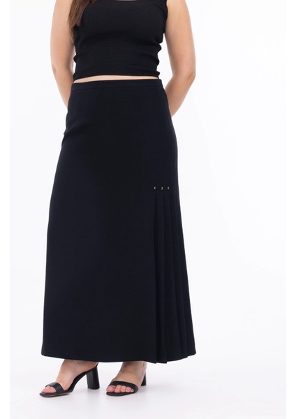 Büyük Beden Siyah Kadın Etek 23112001020 fiyatları