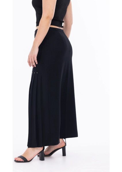 Büyük Beden Siyah Kadın Etek 23112001020 modelleri