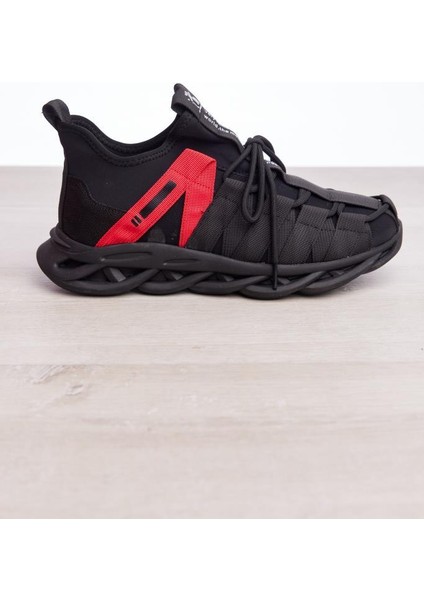 Bağcıklı Aksesuarlı Erkek Sneaker