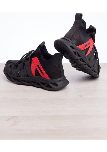 Bağcıklı Aksesuarlı Erkek Sneaker
