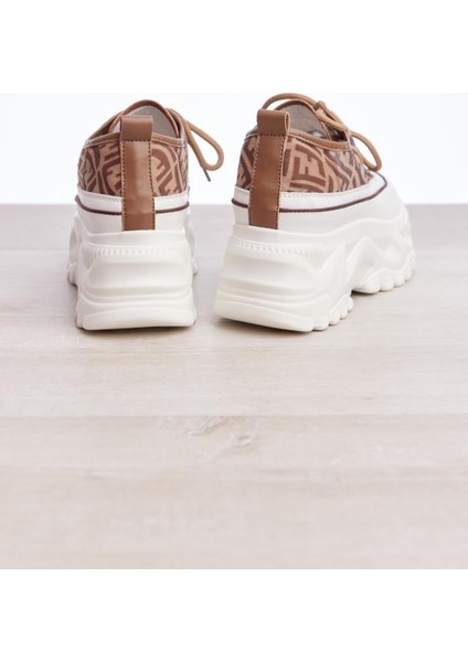 Bağcıklı Yüksek Taban Kadın Sneaker indirimleri