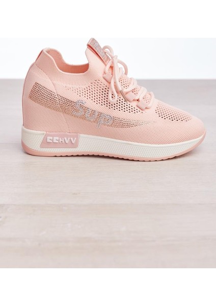 Bağcık Aksesuarlı Gizli Topuk Kadın Sneaker