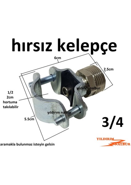 Hırsız Kelepçe Su Tesisatı 25-20 Metal Su Alma Kelepçesi fiyatları