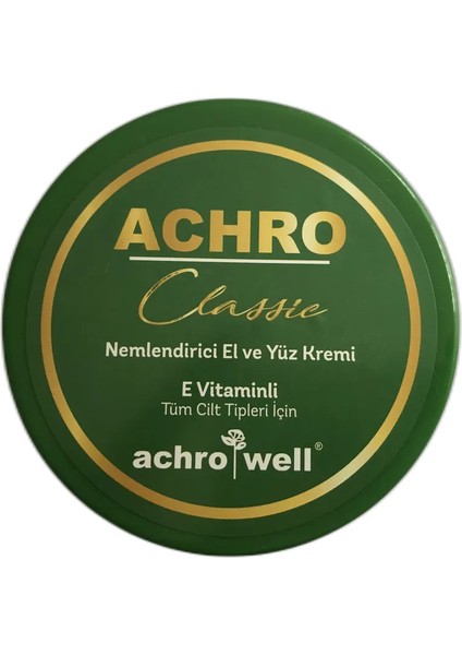 Achro Classic Nemlendirici El ve Yüz Kremi 175 ml