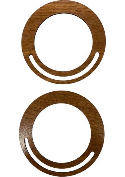 Ahşap Çanta Sapı Mdf Kulp Ceviz (1 Çift)
