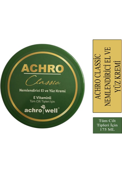 Achro Classic El ve Yüz Kremi 175 ml