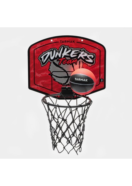 Tarmak Çocuk / Yetişkin Mini Basketbol Potası - Kırmızı / Gümüş - SK100 Dunkers
