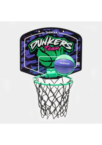 Tarmak Çocuk / Yetişkin Mini Basketbol Potası - Turkuaz / Mor - SK100 Dunkers