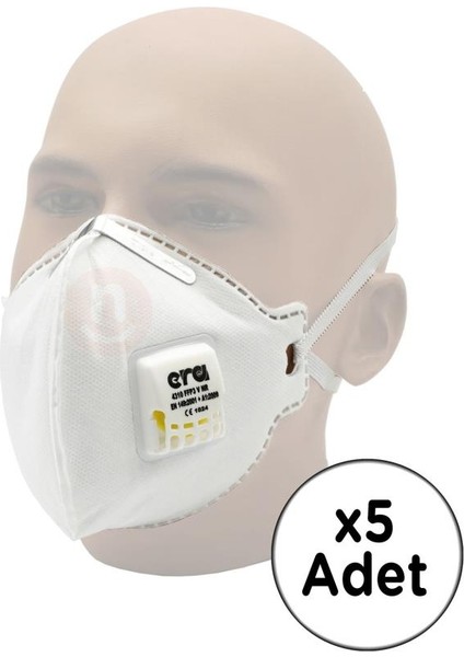 Era Toz Maskesi 4310 Ventilli Katlanır Ffp3 V Nr 5 Adet