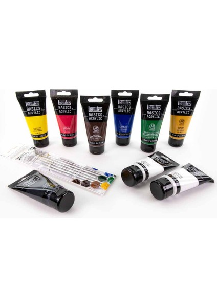 Basics Akrilik Boya Seti Plastik Kutulu Başlangıç Seti indirimleri