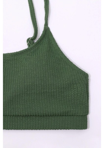 Yüksek Bel Özel Kumaş Tankini Bikini Üstü modelleri