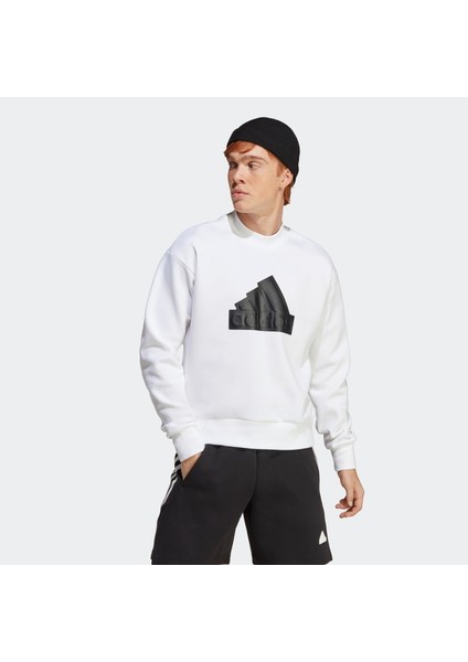 M Fi Bos Crw Beyaz Erkek Sweatshirt IC3741
