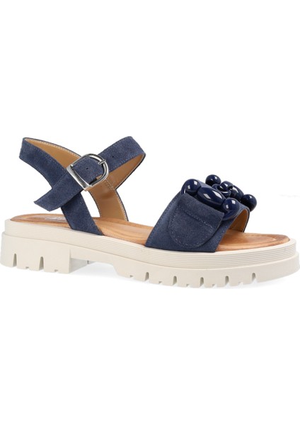 Kadın Sandalet 5A4722PE Comart 4722 Velour Mıamı Blu Navy 867