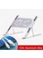 Dizüstü Bilgisayar Stand 8 Seviye Yükseklik, Tablet Pc Gümüş Için Çift Soğutma Fanları ile Ayarlanabilir (Yurt Dışından) 2