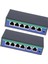 2pcs 6 Bağlantı Noktası 100MBPS 4 Poe Bağlantı Noktası ve Ethernet Anahtarı Adaptörü Üzerinden 2 Uplink Gücü (Yurt Dışından) 1