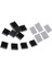5 Pair Ic Yonga Seti Radyatör Isıtıcı Soğutucu Ped Değiştirme 14X14X6MM Siyah (Yurt Dışından) 4