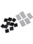 5 Pair Ic Yonga Seti Radyatör Isıtıcı Soğutucu Ped Değiştirme 14X14X6MM Siyah (Yurt Dışından) 5