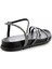 Siyah Platin Taşlı Kadın Sandalet K05197110109 4