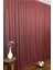 Taç Bordo Düz Renk, 1/2 Seyrek Pile Tül Perde Tek Kanat - 110 x 250 cm 4