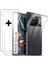 Xiaomi Poco X5 Pro Uyumlu Kılıf Kamera Çıkıntılı Korumalı Şeffaf Silikon + 9h Ekran Koruyucu Cam Set 2in1 Clear 2